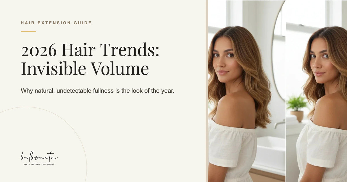 2026 hair trends: invisible volume with Brazilian hair extensions