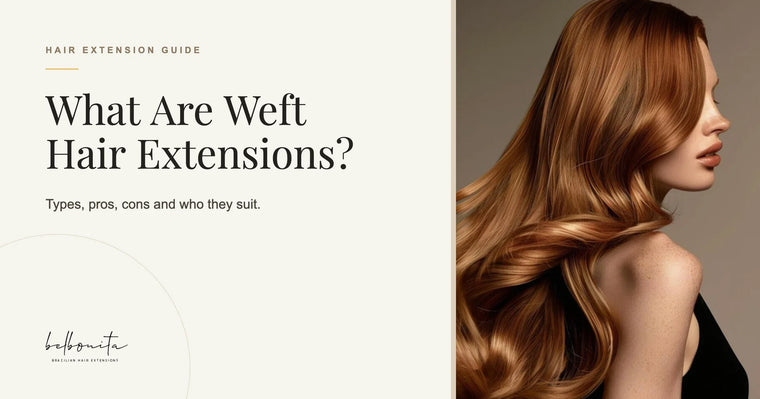 What are weft hair extensions? BelBonita Hair Extension Guide